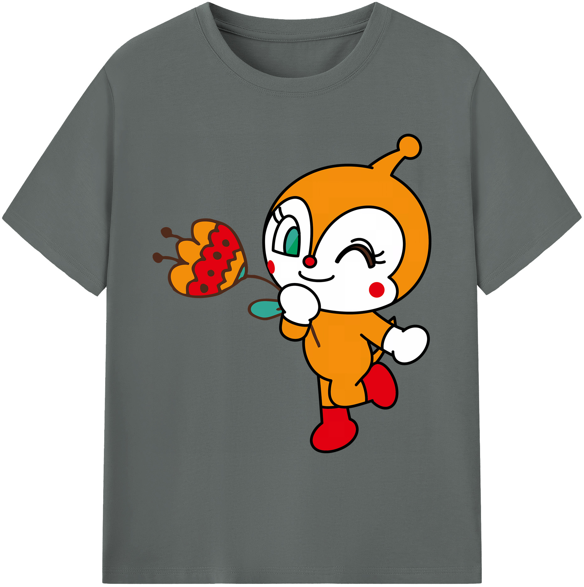 （画像用） アンパンマン Anpanman 綿100％ メンズ半袖Tシャツ｜肌触りやわらか＆通気性